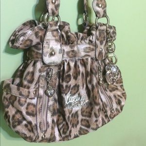 Kathy Van Zeeland Leopard Print Purse